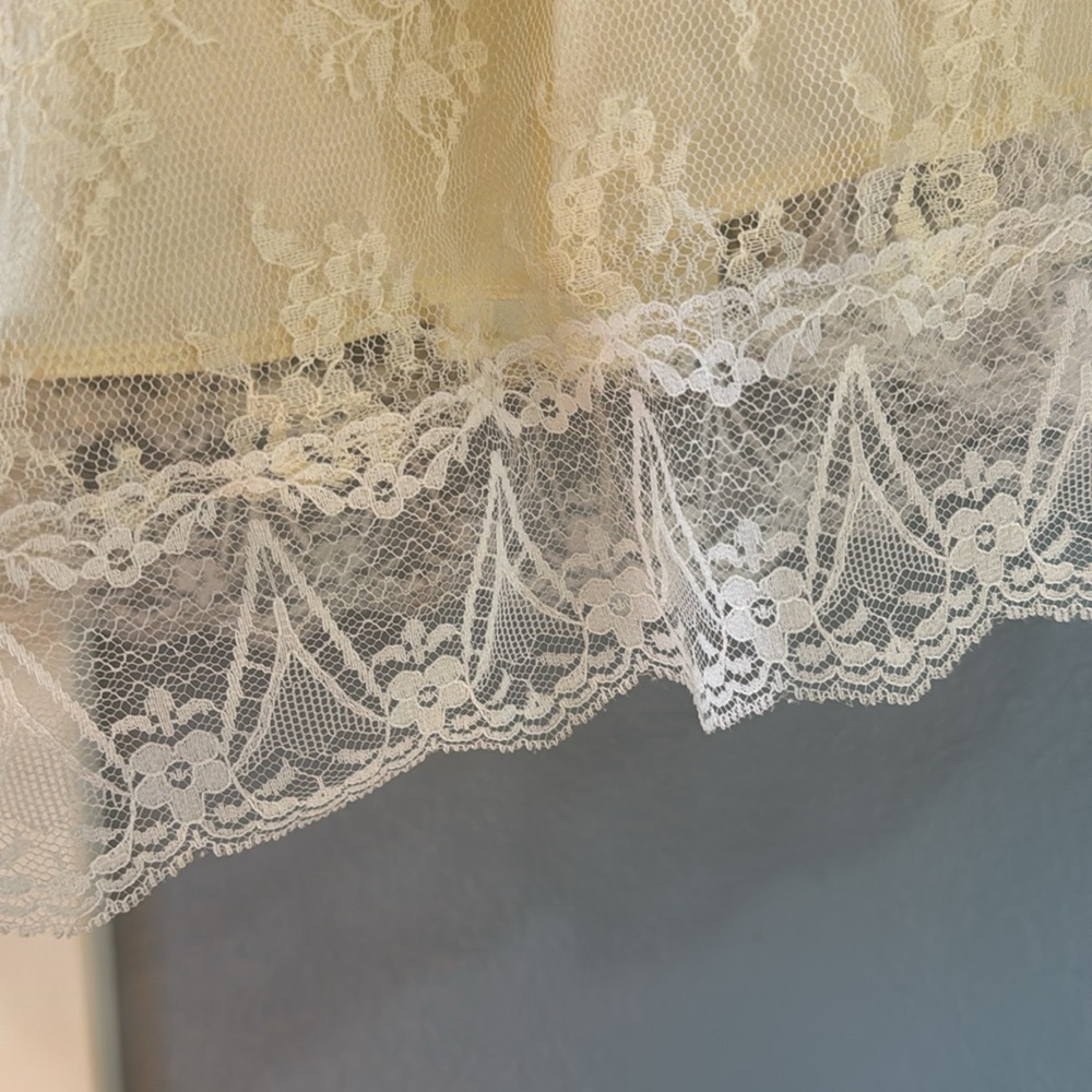 McClintock Vintage Bow Back Strapless Lace Dress 80’s 12 - Picture 4 of 7